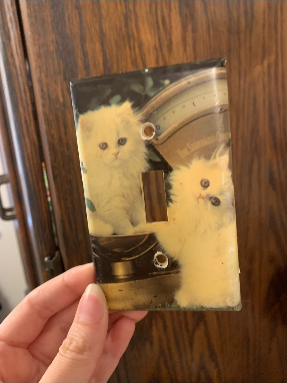 Vintage Kitten Decorative Toggle Light Switch Wall Plate Cover plastic